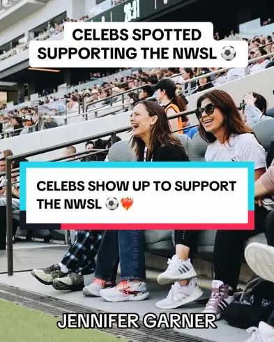 Your fave celebs’ fave place to be @NWSL 🌟  You always know you can spot a star studded cast in the stands supporting the gworls😉 #nwsl #womenssoccer #womenssports #womensupportingwomen #celebrities #angelcity 