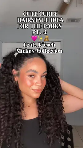 still obsessed with @Kitsch LLC x Mickey collection 🧡 here's a cutie hairstyle that you can try, especially for your next disney trip 🙈🤍 products are linked in my LTK, and you can get them on their website, and on Tik Tok Shop ✨