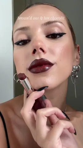 my favourite @Fenty Beauty gloss bomb stix & trace’d out lip liner combinations 💋✩₊˚.⋆#makeup #beauty ad   brown’d out liner hot chocolit stix   riri liner  high’biscus stix   pnut butta liner blaz’d donut stix   coal blooded liner the mvp stix