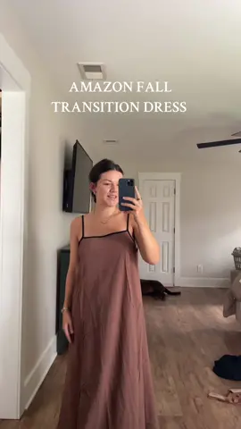 So obsessed with this dress i couldnt wait to share #amazonfinds #amazonfashion #fallfashion #falltransitionoutfit #outfitideas #outfitinspo 