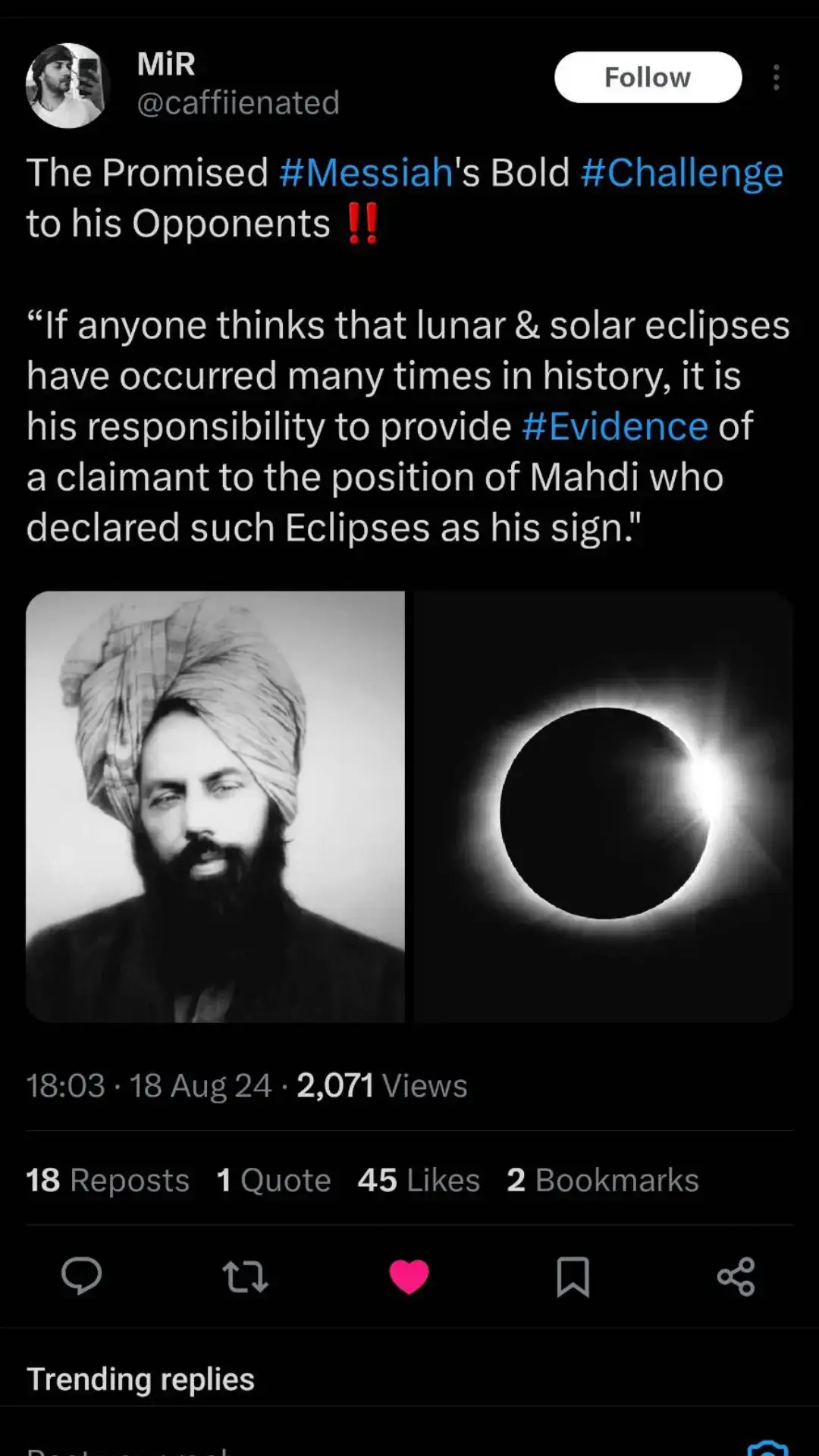 Imam Mahdi has come!!