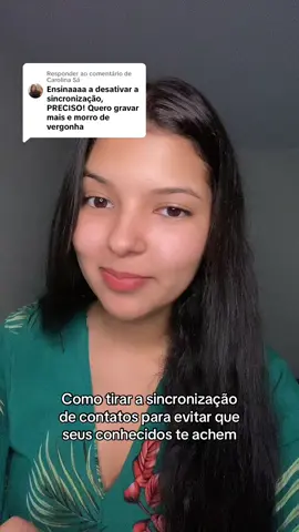 Respondendo a @Carolina Sá Como tirar a sincronização de contatos #dicas #respondendocomentarios #passoapasso 