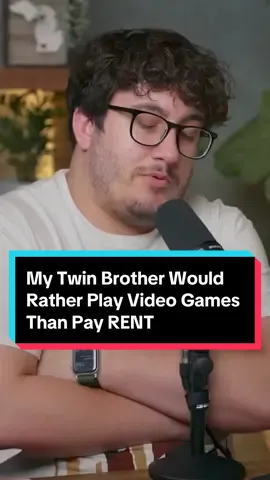 My Twin Brother Would Rather Play Video Games Than Pay RENT #videogame #moneytok #nerd 
