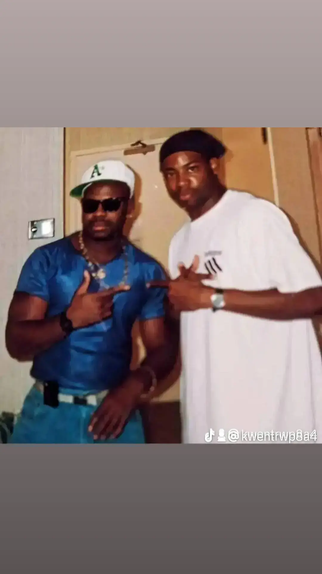 THE LEGENDARY DJ WATKINS AND The Legendary Dana Dane on Tour in Houston Texas back in the days. I had a beeper on the side of my pants. 😂😂