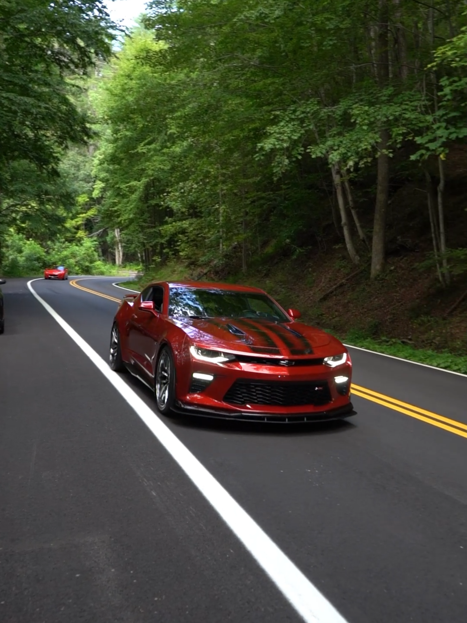 Extremely loud Camaro SS on the Tail of the Dragon #camaross #camaro #tailofthedragon #chevycamaro #sscamaro