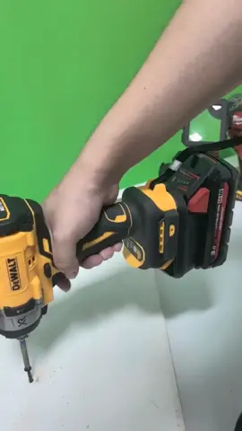 Milwaukee M18 Batteries  on DeWalt 20V Tools#tool  #foryou #ToolAdapters #DIYTools #milwaukee #dewalt 