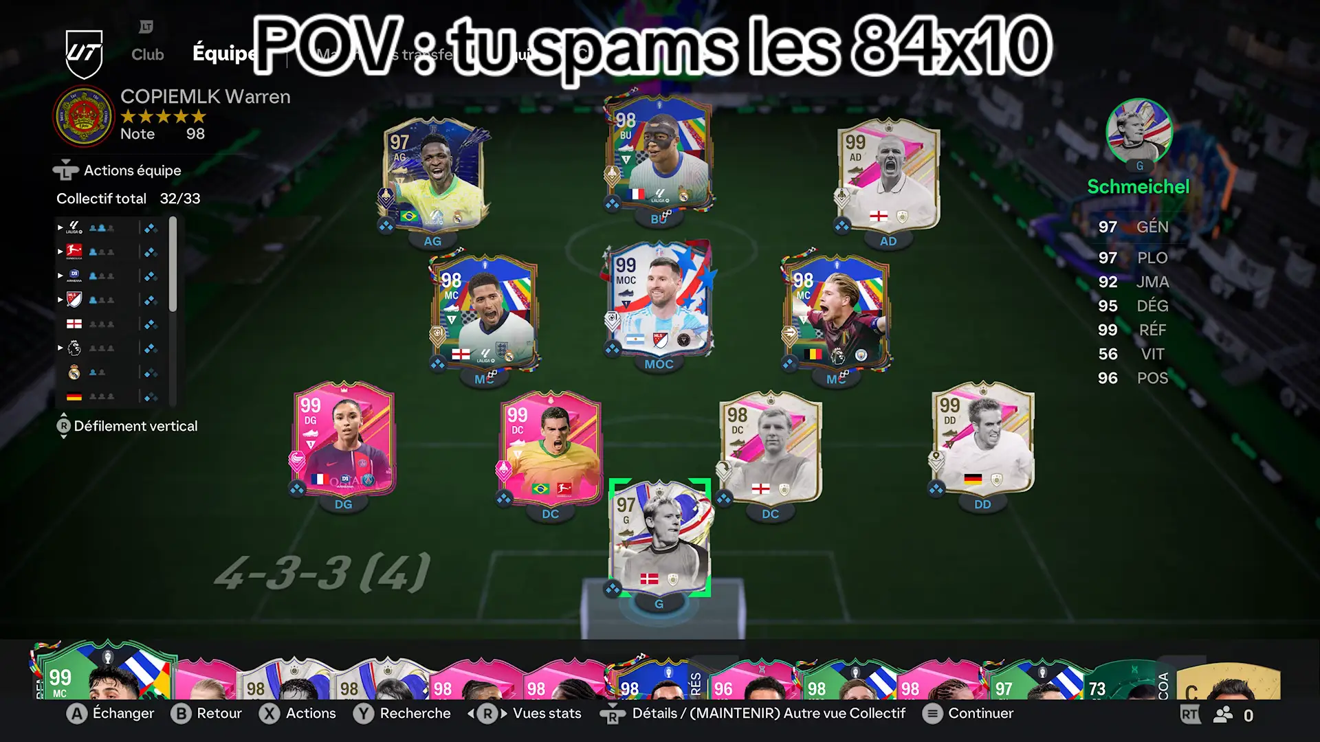 POV : tu sais recycler ton club et t’utilise paletools #fifa #eafc #fc24 #ultimateteam #futties #84x10 #ut #packing #lucio #bellingham #debruyne #beckham #messi #gullit #vinicius #mbappe #paletools 