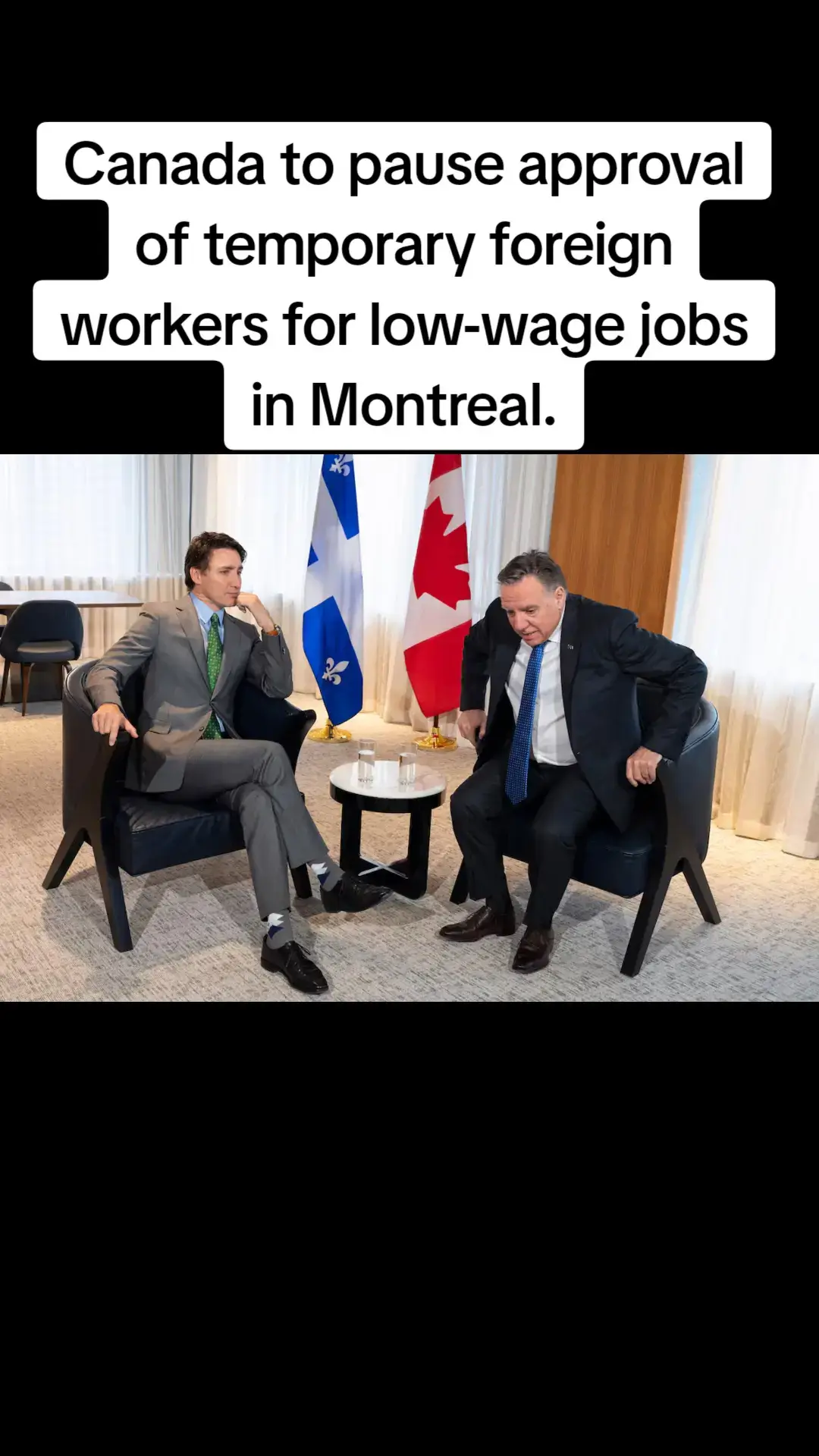 Canada to pause approval of temporary foreign workers for low-wage jobs in Montreal.