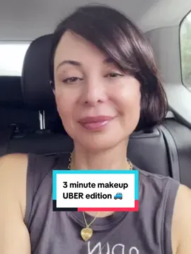 3 minute makeup Uber edition! 🚗  3 products I can’t live without. Blush, mascara, and lipgloss!   Makeup by Mario - Blush stick in Sweet Pink Maybeline Lash Sensational mascara  Summer Fridays- lip oil in Rosewood Night And keep the rest light & simple with a good moisturizer or face oil for those drying flights!!  @@EVR BeautyRetinol & Collagen cream  Dont forget to drink tons of water on a flight (add electrolytes!) and go easy on the coffee and alcohol. And you’ll arrive looking and feeling refreshed and ready to go!  🩷 just don’t leave your make up bag in the back of the Uber… 🤦🏻‍♀️ very nice. Uber driver mailed it to me, but it did take a few weeks to get it all back! 