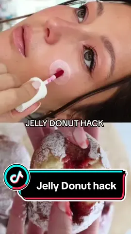 @Dana Hasson Jelly Donut Hack in my case with @Benefit Cosmetics and @Rare Beauty #BeautyTok #makeuptrend #JellyDonut #benefit #rarebeauty 