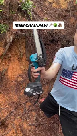 his mini chain saw from is going to help make yard work so much faster!#smartsaker #saker #dealsforyoudays #minichainsaw #pruning #electric #rechargeable #tiktokshop #fypツ 
