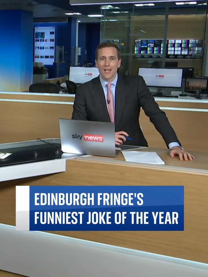 Mark Simmons tells Edinburgh Fringe's funniest joke of the year ⬆️ The comedian joined Sky's Wilfred Frost to share his joke that was crowned best of the fest at the Fringe. #Comedy #MarkSimmons #EdinburghFringe #FringeFest