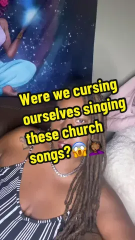 Be honest, we were just singing and didn’t know what the words meant🤣🤣🤣#yayasworld #fypシ゚viral #higherconsciousnesss #woketok🖤💫 #message #churchmusic #curses #spells 