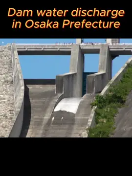 Dam water discharge in Osaka #viral #foryou #fypシ゚viral #water #dam #release #gate #open 