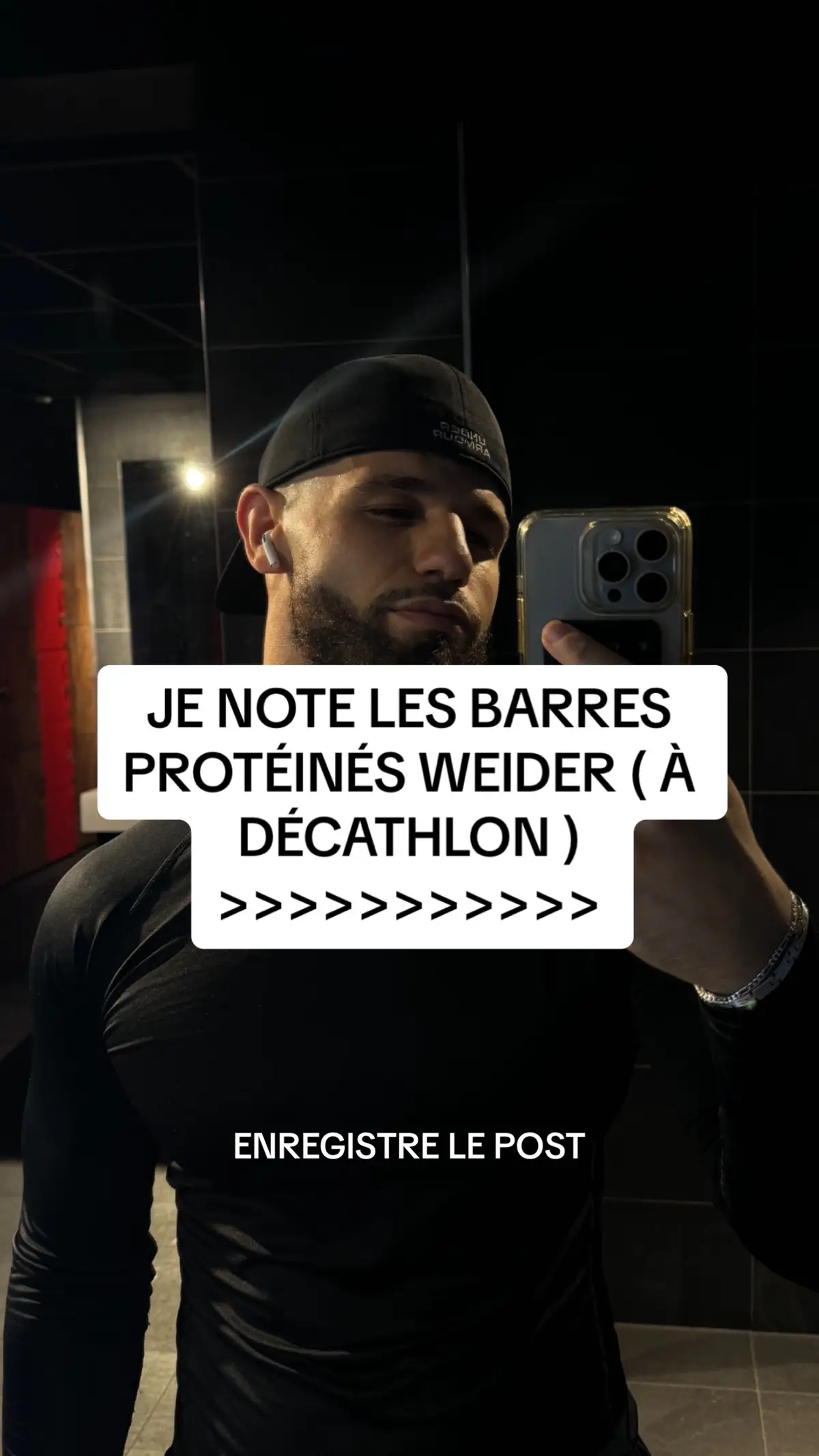 je note les barres weider que tu peux retrouvé chez decathlon franchement tu peux trouve clairement mieux chez action mais la peanut super bonne comme protéine #decathlon #proteine #fyp #pourtoii #barre 