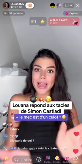 #Louana #Lavilla9 #Les50 #SimonCastaldi #Livetiktok #lescinquante #lvdcb #CassandraJulia #clashtelerealite 