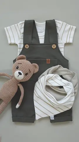 🐻 Mais uma combinação perfeita com cores neutras que combinam com tudo… 🤎#maternidade #conjunto #modainfantil #conjuntobebe 