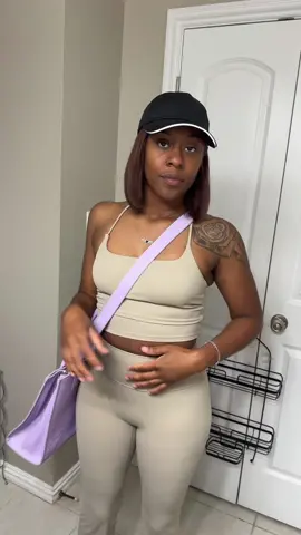 if i dont have the desire to put effort into my look, im not going 😂 thus two piece is fire paired with our SoLav Tote 💜 #twopieceset #womanoutfits #outfitideas #fashiontiktokoutfit #handbags 