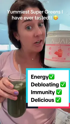 Get it now why its 20$ off!! My energy level is wayyy up and bloating is GONE Baby!! 😋🤯#energy #supergreens #kiala #kialagreens #kialanutrition #delicious #green #debloat #immunity #mom #MomsofTikTok #momlifeiscrazy #tiktokshop 