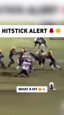 He went FLYING 😱💨 (via X/Christaslhu_20) #football #hit #hitstick #athlete #kickreturn #highschoolfootball #highschool #highlights
