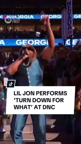 Rapper Lil Jon has performed his timeless hit ‘Turn Down For What’ at the Democratic National Convention. His surprise performance came during the roll call, in which each state casts its vote for Democratic nominee, jumping out of the crowd during Georgia’s vote.  #dnc #kamalaharris #democrats #liljon #turndownforwhat 