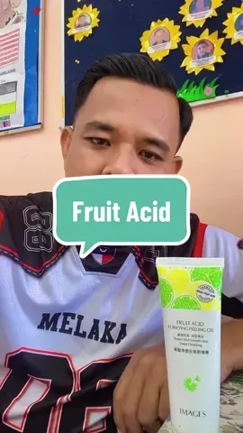 Jangan guna selalu takot kawan-kawan dah tak kenal..😂.. #fruitacid #fruitacidpurifyingpeelinggel #tanggalkandaki 