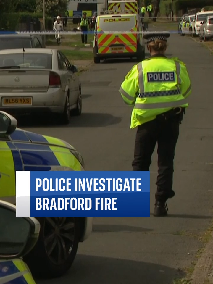 Police are investigating a house fire in Bradford after a  29-year-old woman was pronounced dead at the scene.  Two girls, aged nine and one, and a five-year-old boy were taken to hospital but later died. #police #bradford