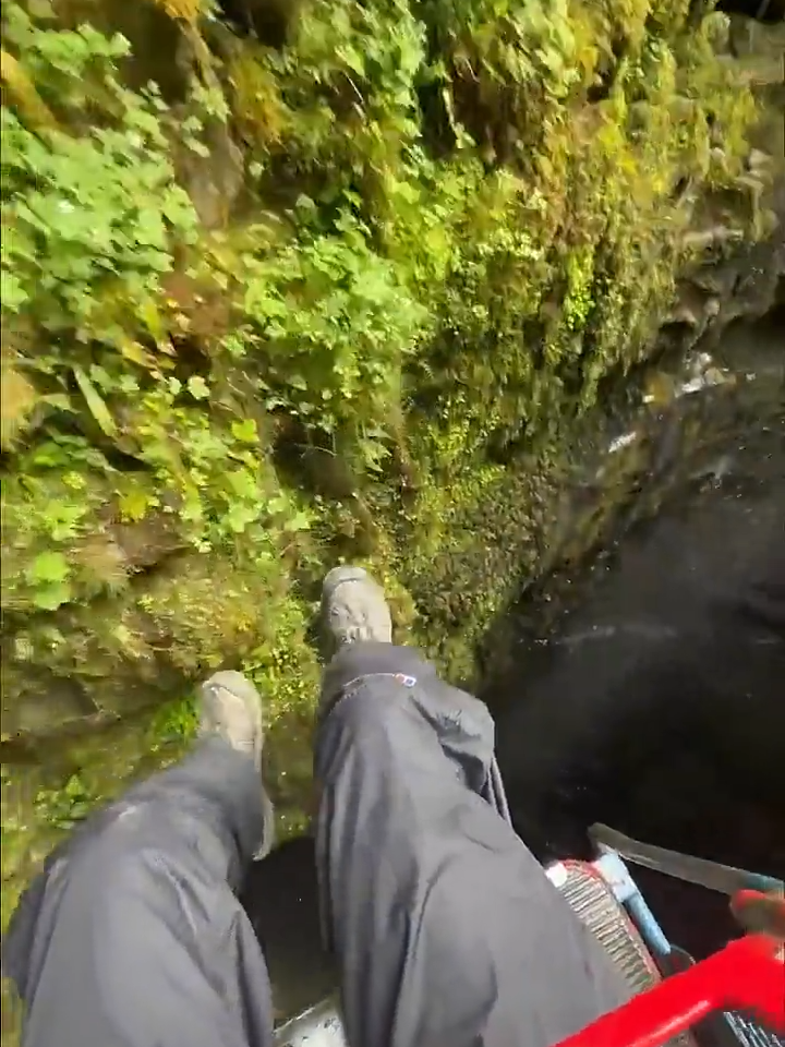 My fear of heights said no... #cave #exploring #heights #fear (Source: ARK Media)