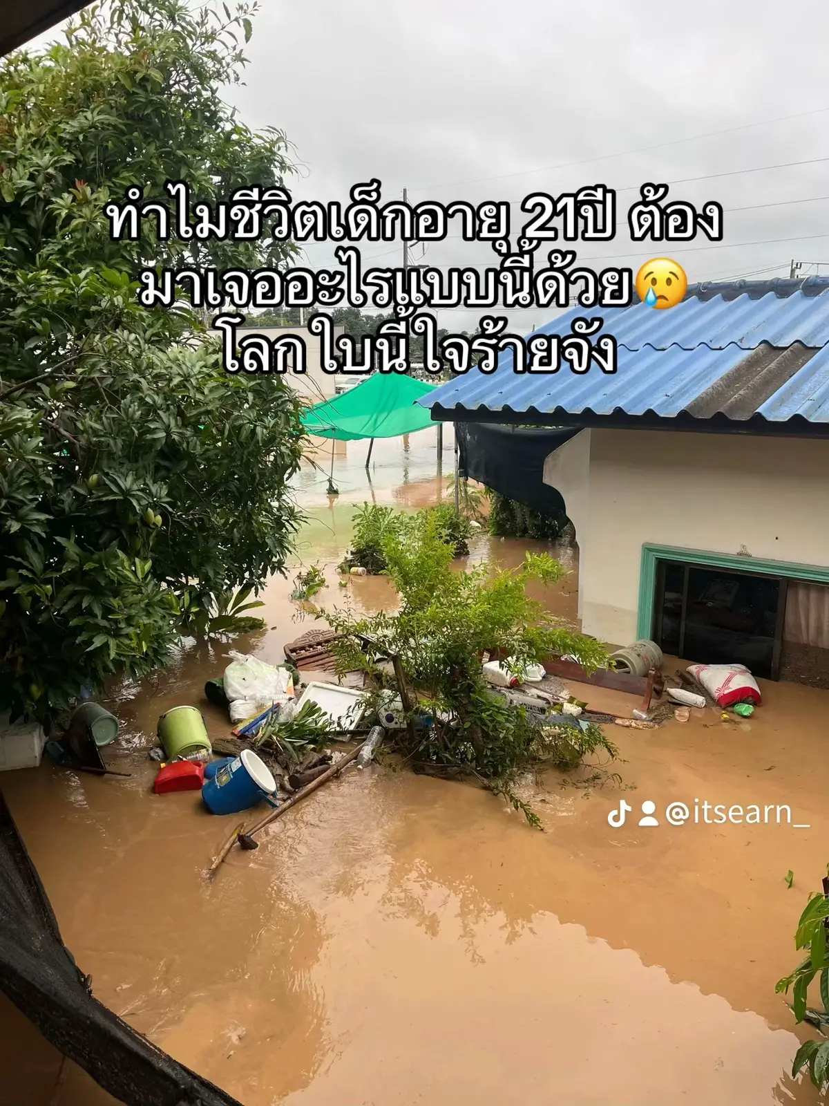 มันไม่จริงใช่มั้ย ทุกสิ่งทุกอย่างที่สร้างมา 😭😭 #เอินเอินรองเท้ามือสอง #เชียงราย #น้ำท่วม #ผู้ประสบภัย 