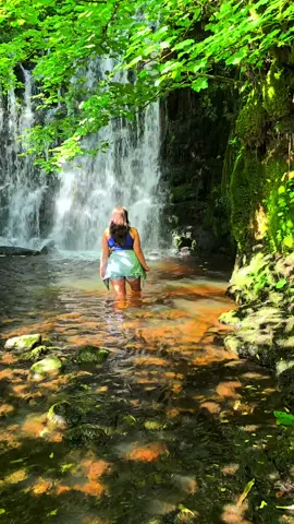 Top Secret Waterfall This one was one of the harder places to locate. We have heard of it and had seen a few pictures and videos on Instagram however there was very limited directions on actually how to get here.  After looking at maps and satellite images we thought we had finally nailed it however this waterfall is not the easiest to spot even when you know the rough area you are looking for it  Known as Scale Haw Force, this one is a real gem if you manage to uncover this beauty. #hiddengem #northyorkshire #waterfalls #tropical #exotic #wildswim #jungle #forestuk #jungleuk #scalehawforce #scalehawforcewaterfall