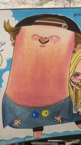 Thank you 😍🏝️ #caricature #funny #streetart #waikiki 