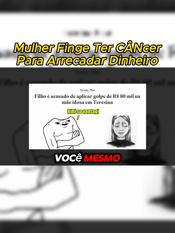 Mulher finge ter CÂNCER para ARRECADAR DINHEI-1 #bostil #bostileiro #tristerealidade