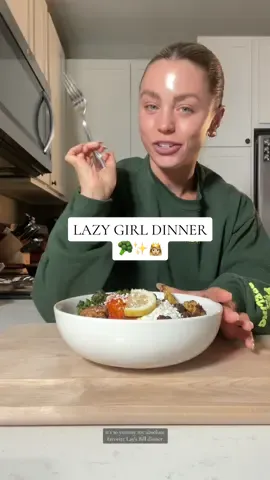 Lazy girl dinner 🥦✨👸🏼 recipe below!! Ingredients: @Poppi for the good bibes @NearEastProducts quinoa/brown rice Turmeric roasted cauliflower Roasted brocolli  Lemon chicken @Boar’s Head tzatziki  Mama’s roasted red pepper and eggplant dip @athenosfeta feta cheese #healthyliving #healthyfood #healthydinner #healthydinnerideas #healthymeals #healthy #girldinner #EasyRecipes 