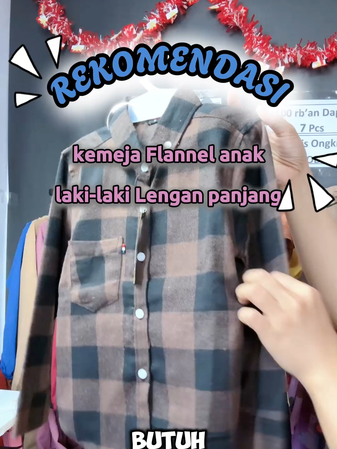 Atasan kemeja Flannel anak laki-laki Lengan panjang tersedia beberapa ukuran dari usia anak tiga sampai 10 tahun Warna motif bagus bagus Bahan nyaman dari katun flannel Lagi promo cuma 30 ribuan di keranjang kuning.#kemejaanak #wibgajian #fyp