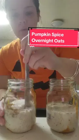 Clearing out my drafts because I’m SO ready for fall! 🍂 Decided to make pumpkin overnight oats for the first time and gave them a 6.5/10. What do you think I should add? 🎃🍁 Pumpkin Overnight Oats   - 2 tbsp Pumpkin puree   - 2 tbsp Pure maple syrup   - 1/2 cup Old-fashioned oats   - 1/4 tsp Pumpkin pie spice   - 1 tsp Chia seeds   - Toasted pecans   - 1/2 cup Almond milk      #FallFlavors #PumpkinEverything #OvernightOats #FallBreakfast #PumpkinSpice #HealthyEating #OatmealRecipes #AutumnVibes #BreakfastInspo #MealPrep #FallFood #HealthyLifestyle #CozySeason #PumpkinLover #QuickBreakfast #CleanEating #SeasonalEats #EasyRecipes #OatmealBowl #FallInspired #VeganBreakfast #YummyEats #BreakfastGoals #PlantBased #fyp #fyf #viral #trending #foryou #foryoupage 