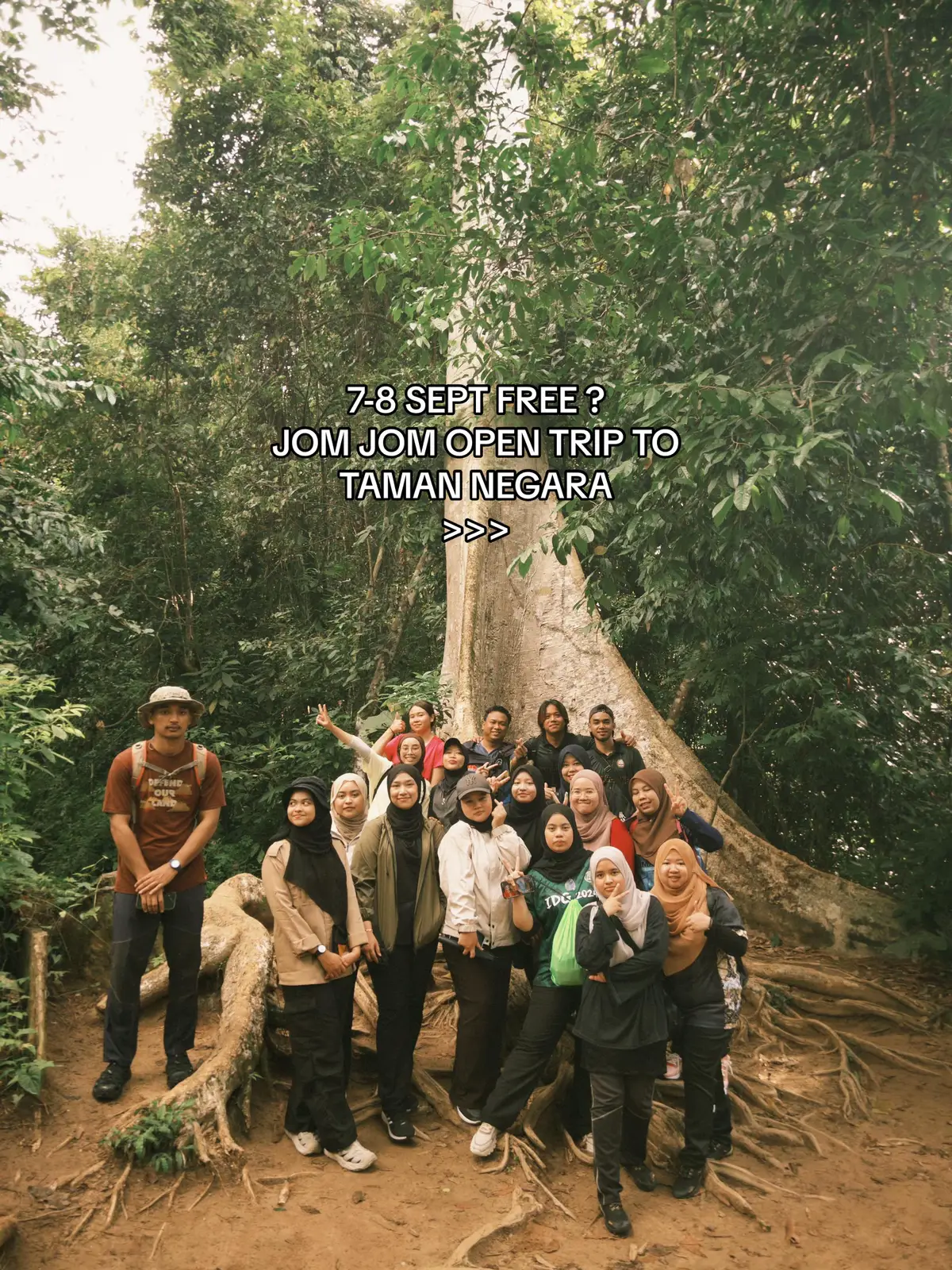 JOM JOIN OPEN TRIP TO TAMAN NEGARA 20.0  DATE : 7-8 SEPTEMBER 2024  SLOT LIMITED ‼️🔥🌳 #foryou #opentrip #tamannegarapahang #healing #nature #foryoupage 