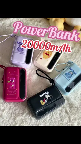 PowerBank 20000mAh ลายน่ารักมาก พร้อมสาย 4 แบบ ครบจบในตัว #powerbank #แบตสํารอง #พาวเวอร์แบงค์ #เพาเวอร์แบงค์ #ของใช้จำเป็น #พกพาสะดวก #ใช้งานง่ายและสะดวก #เธรด 