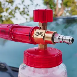 Pressure Washer Brass Foam Cannon Foam Generator Snow Foam , 1/4” Quick Connector & 1.25mm & 1.10mm Nozzle#karcher #snow foam