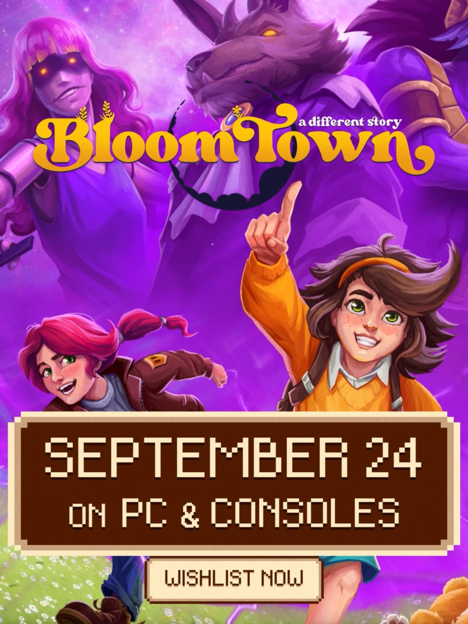 You know how nice and cozy Bloomtown can be. 🌸 There are no strange or dangerous things happening in this peaceful place, surely. 😇 🎒 http://store.steampowered.com/app/2445990/Bloomtown_A_Different_Story/ Releasing on Steam and Consoles September 24! 📅 Wishlist Bloomtown now!