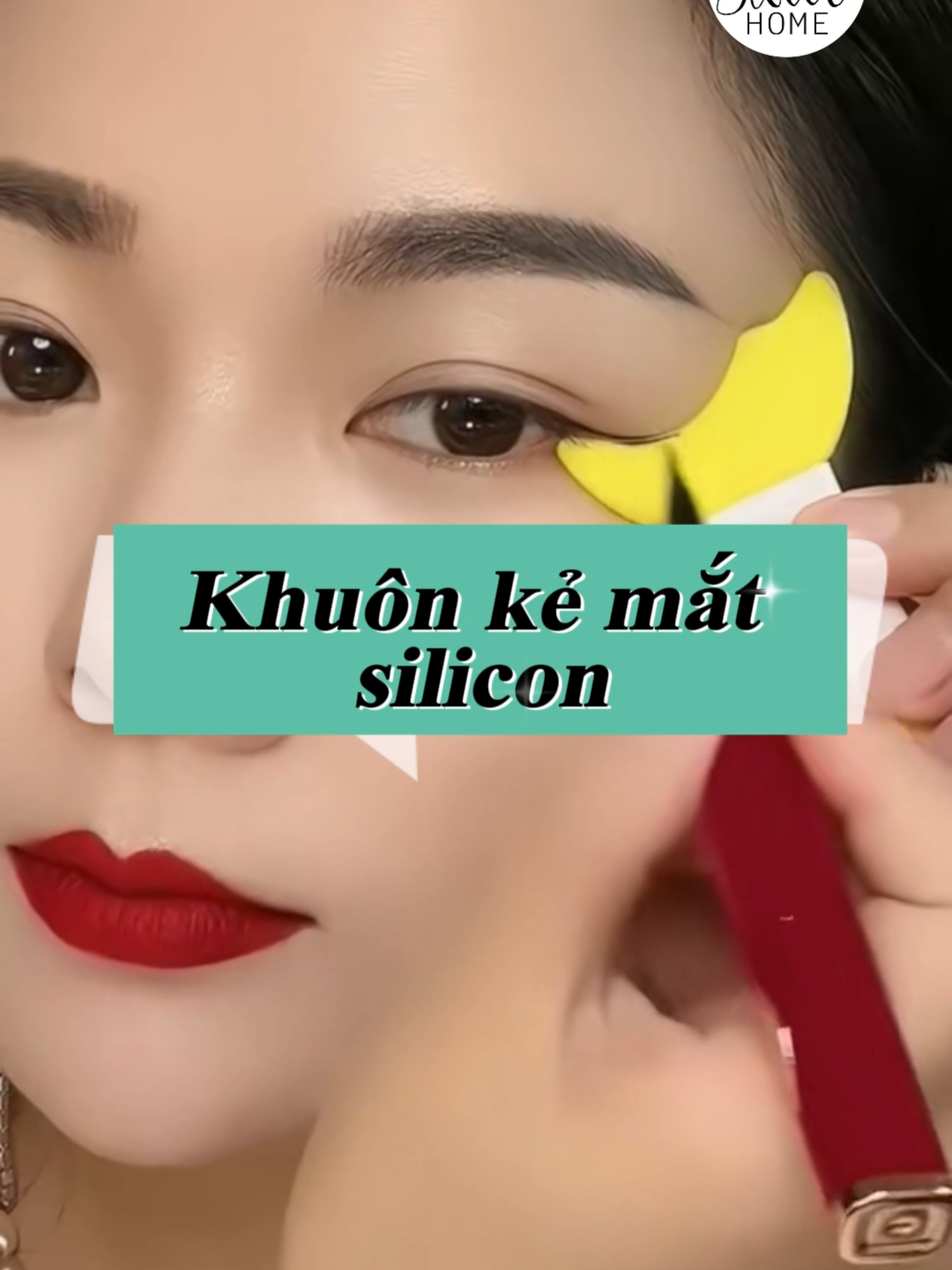 Khuôn kẻ mắt silicon - dụng cụ hỗ trợ kẻ mắt cho những người mới bắt đầu #khuonkemat#sweethome