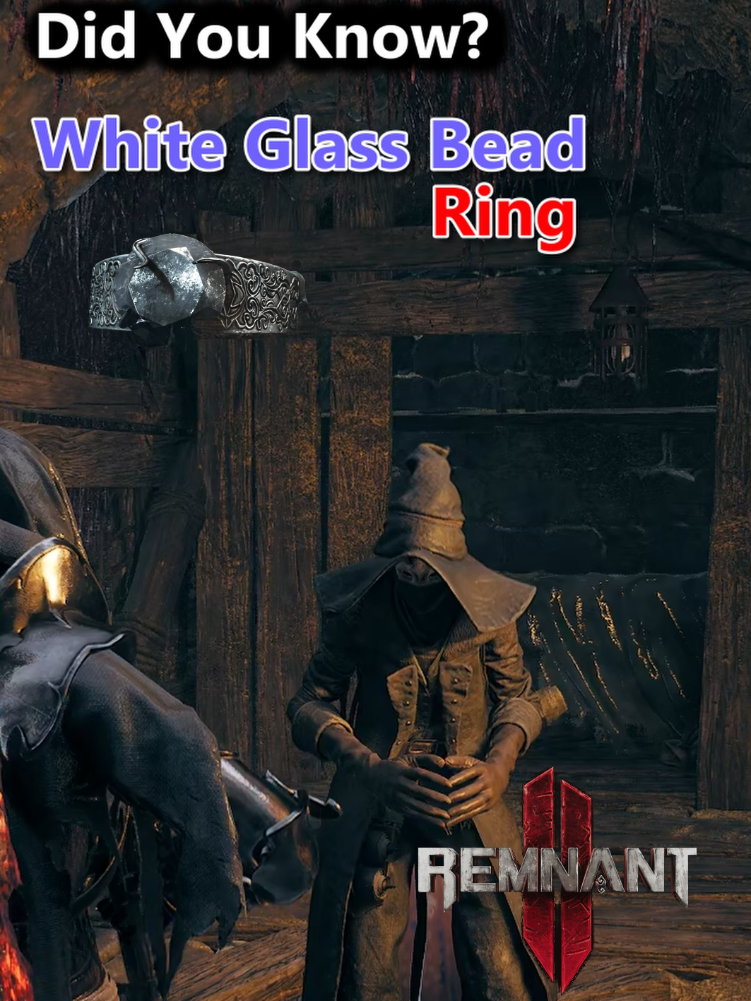 Remnant 2 - Did You Know? | White Glass Bead Ring | How to get the White Glass Bead Ring from Laywise using the Feast Master's Leftovers in Remnant 2.  Remnant II is the sequel to the Remnant: From the Ashes that pits survivors of humanity against new deadly creatures and god-like bosses across terrifying worlds. Play solo or co-op to explore the depths of the unknown to stop an evil from destroying reality itself.  The game was played and recorded by Ulv.  #shorts #remnant2 #remnant2game #remnant2theforgottenkingdom #fyp #gaming #soulslike