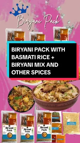 BIRYANI PACK WITH BASMATI RICE + BIRYANI MIX AND OTHER SPICES for 229 pesos  #biryani #biryanipack #biryanirice #chickenbiryani 