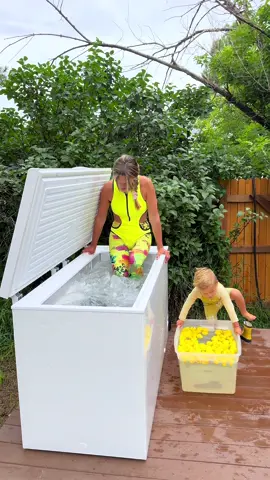 Ice cream always makes things better!🍦 especially ice baths 😏🙌🏼 #fun #icebath #icequeen #coldplunge #fyp #momlife #icecream #kids #matching #funny #cute #daily #dayinmylife #frozen #Outdoors #activity #icecreamsandwich 