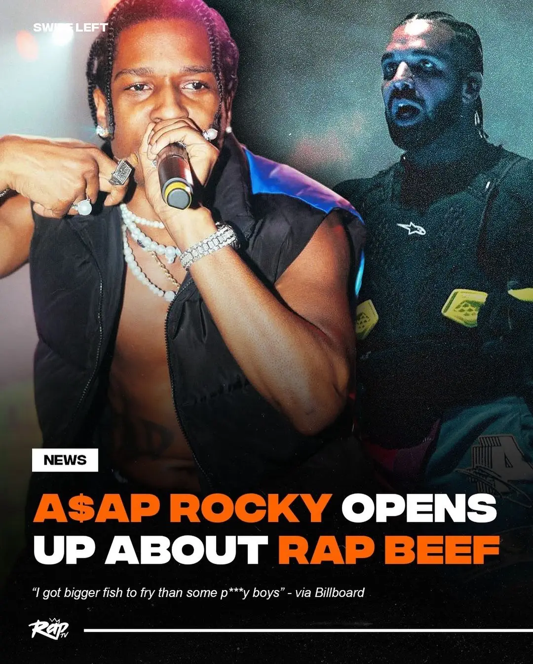 #ASAPRocky speaks on the recent rap beefs he engaged in during his interview with Billboard and this was his response‼️👀 Thoughts⁉️ #RapTV #asapmob #asap #asaprockyedit 