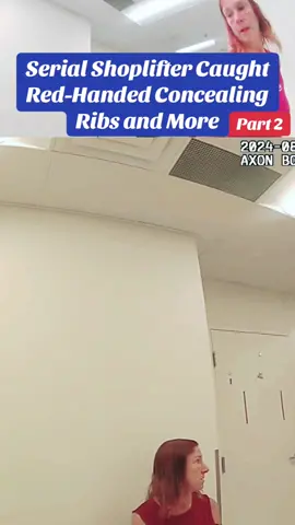 Serial Shoplifter Caught Red-Handed Concealing Ribs and More #cops #police #policeoftiktok #copsoftiktok #policeofficer 