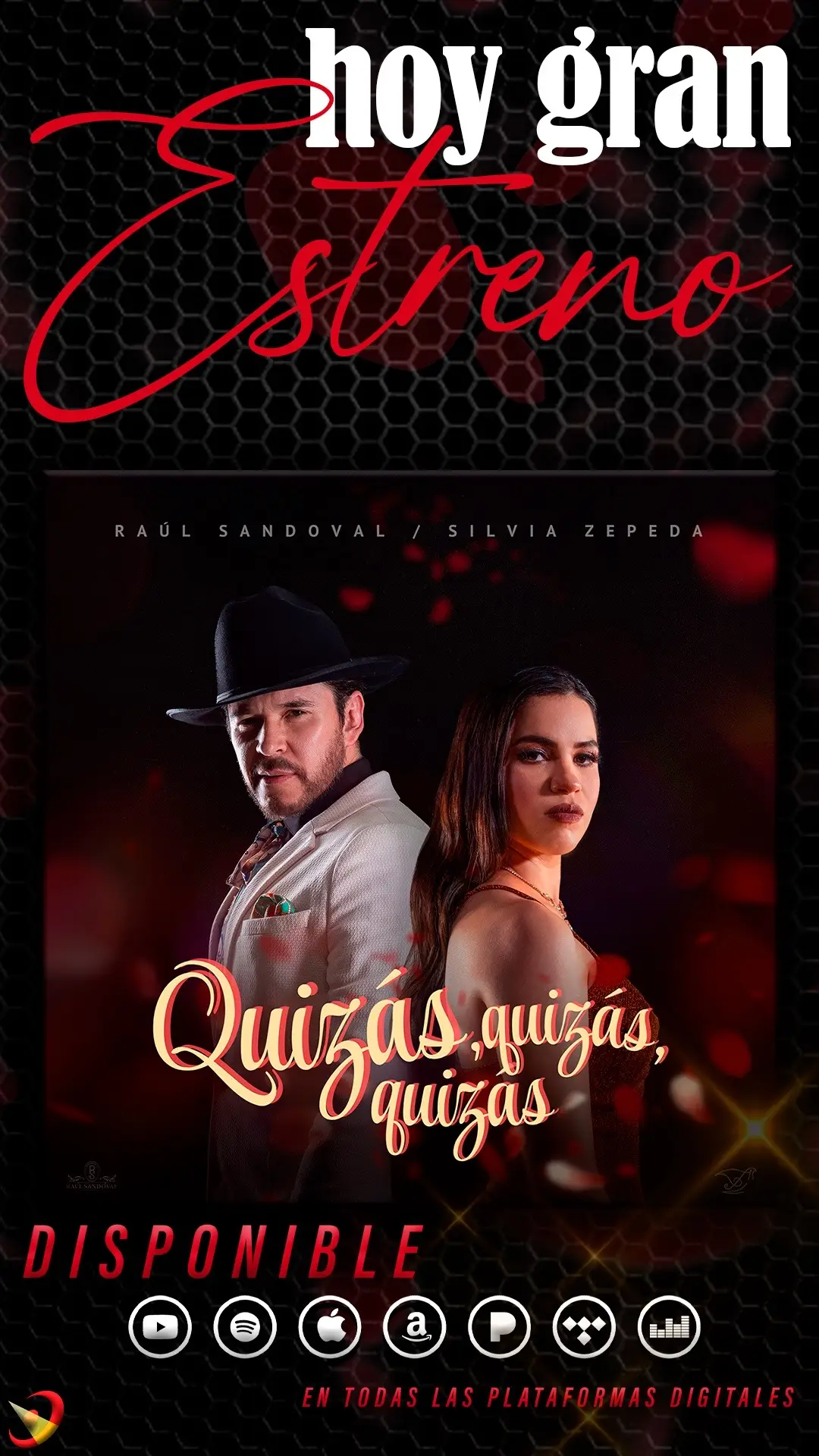 HOOOOY a las 9:00 PM no se pierdan el estreno del video oficial de #QuizasQuizasQuizas un bolero sabroson al lado de @Raul Sandoval ¡que emocion #estreno #hoy #SilviaZepeda #cantante #dueto #colaboracion #clasicos 