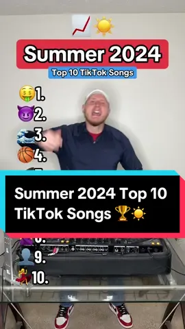 Top 10 Most Popular Song on TikTok from Summer 2024 (According to TikTok USA) 📈☀️ Do you remember all of these trending TikTok songs? 🎶🏆