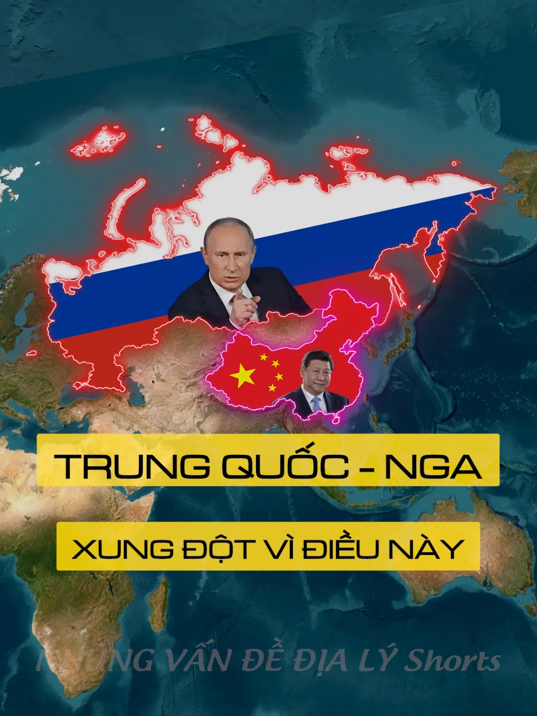 Tại sao Nga và Trung Quốc xung đột #xuhuong #bando #dialy #map #maps #china #trungquoc #nga #russia #putin