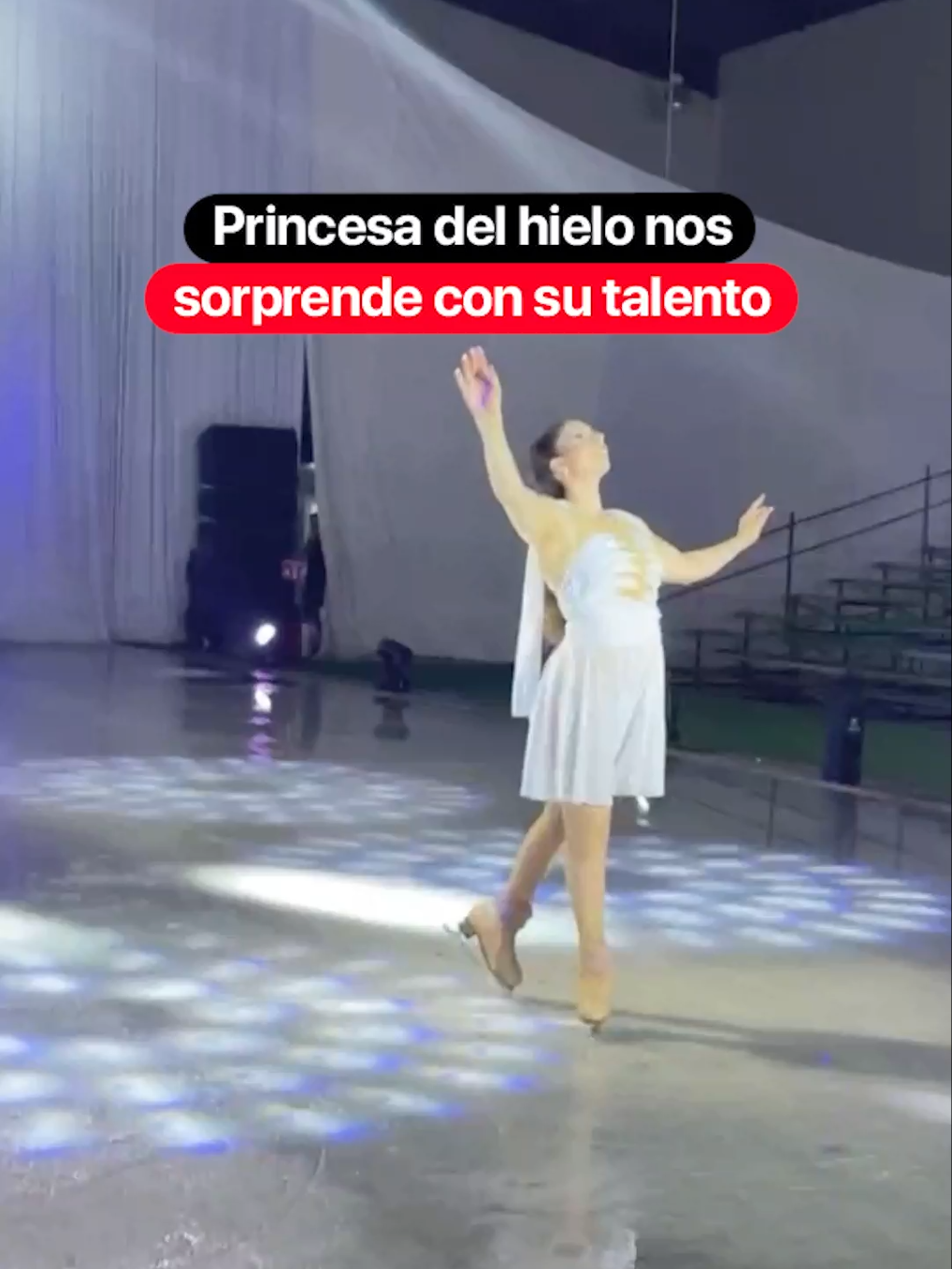 Princesa del hielo nos sorprende con su talento ❄️ @soydanibarajas