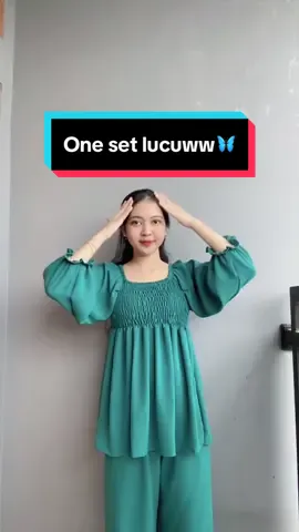 SET LOLITA TURKIS SUDAH READY  #belilokal #ootdhijabstyle #outfitideas #capcut #rekomendasioutfit #thenurulsoutfit #fypシ゚viral 